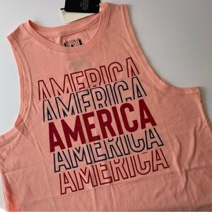 America Tank Womens‎ Small 4th of July USA